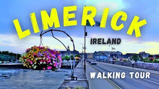 Limerick City Ireland Walking Tour Summer 4K [upl. by Nylirrej863]