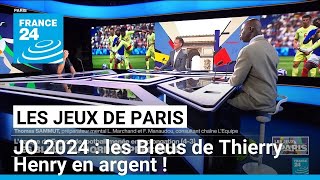 JO 2024  les Bleus de Thierry Henry en argent  • FRANCE 24 [upl. by Vivl605]