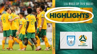 Bangladesh v Subway Socceroos  Highlights  FIFA World Cup 2026 Qualifier [upl. by Orabla]