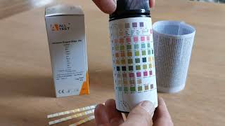 How to Read a Urine Testing Strip URS 10 parameter ALLTEST URS10 [upl. by Anomas]