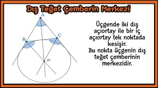 DIŞ TEĞET ÇEMBERİN MERKEZİ İSPATI [upl. by Lezley]