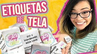 ¿Cómo hacer ETIQUETAS DE TELA  Orden de ALIEXPRESS [upl. by Amelina]