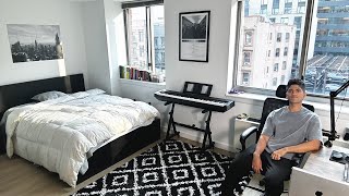 My NYC Studio Apartment Tour  3kmonth [upl. by Piderit]