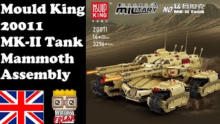 Mould King 20011  The MKII Mammoth Tank  Assembly [upl. by Highams]