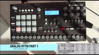 Demo Elektron Analog Rytm Part 1 GERMAN [upl. by Aibar807]