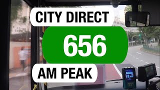 Tower Transit City Direct 656 Morning Peak  Bus Service Route Visual [upl. by Morey]