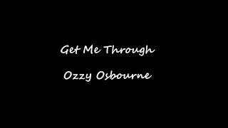 OZZY OSBOURNE  Get Me Through Guitar Backing Track Solo [upl. by Neve]