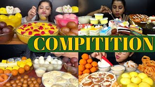 SWEETS EATING COMPITITION  EATING SHOW  MUKBANG EATING [upl. by Bendix97]