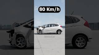 Honda Fit Crash Test  BeamNGdrive beamngcrashes [upl. by Combes]