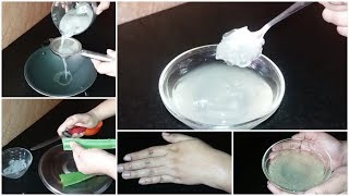 How to make Aloe vera Gel at Home For Skin Very easy method TAMIL [upl. by Bram919]