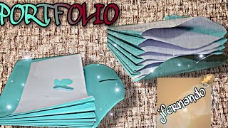 HOW TO MAKE A PORTFOLIO AT HOME  DIY [upl. by Horick879]