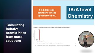 Calculating Relative Atomic Mass from Mass Spectrum [upl. by Nylauqcaj900]