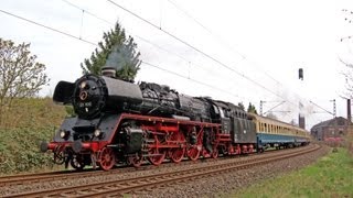 German Pacific Steam Locomotives in Ruhr District April 2013 [upl. by Duston]