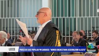 12 NOVEMBRE 2024 LECCE PROCESSO CASE POPOLARI PM CARDUCCI MONOSI ASSEGNAZIONI ILLECITE [upl. by Ise]