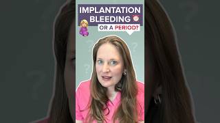 Implantation Bleeding VS Period ivf infertility fertilityjourney [upl. by Yrocaj]