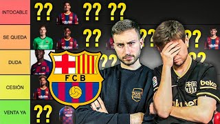 HACEMOS el TIERLIST de la PLANTILLA del FC BARCELONA 2122 [upl. by Nabalas]