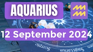 Aquarius horoscope  Aquarius Horoscope for Today 12 September 2024 [upl. by Drarehs]