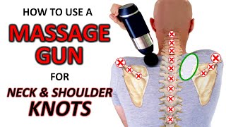 How to Use a Massage Gun to Loosen Tight Neck amp Shoulders [upl. by Hannahsohs459]