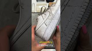 Trashed Drake Air Force 1 Shoe Cleaning [upl. by Iznek317]