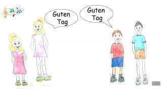 Lied Guten Tag sagen alle Kinder [upl. by Mccarthy667]