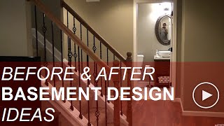 Before and After Basement Finishing Design Ideas [upl. by Peterson484]