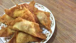 How to make vegetarian fried wonton 素炸芋泥饺 [upl. by Golding587]