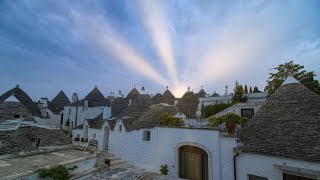 Sunrise from Trullo roof at Puglia Alberobello Italy [upl. by Puduns]