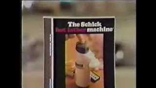 70s Ads Schick Hot Lather Machine [upl. by Ailiec]