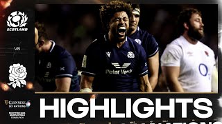 HIGHLIGHTS  🏴󠁧󠁢󠁳󠁣󠁴󠁿 SCOTLAND V ENGLAND 🏴󠁧󠁢󠁥󠁮󠁧󠁿  2024 GUINNESS MENS SIX NATIONS RUGBY [upl. by Anam]