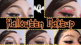 5 MAQUILLAJES PARA HALLOWEEN 🎃 rápidos y fáciles [upl. by Eelik455]