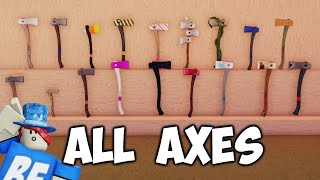 2023 Best Lumber Tycoon 2 Axe Every Axe Roblox Tutorial [upl. by Ahtan]