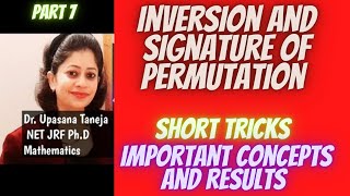 Inversion and signature of Permutation  short tricks  examples  Important resultsPermutation [upl. by Gaven]