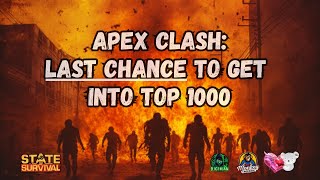 STATE OF SURVIVAL Apex Clash  Last chance to Advance [upl. by Otecina]