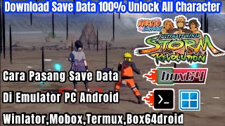 Tutorial Pasang Save Data Naruto Ultimate Storm Revolution PC Di WinlatorMobox Box64droid [upl. by Gabel]