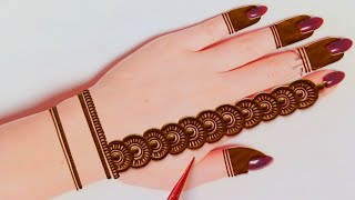 Easy Arabic Mehndi Design Tricks 2024  Back Hand Mehandi Design  Stylish Mehandi Design  Mehndi [upl. by Nelie]