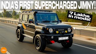 INDIAS FIRST SUPERCHARGED 130HP SUZUKI JIMNY Built by 6th Mile Customs  Autoculture [upl. by Gladis292]