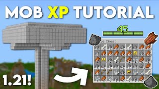 Easy MOB XP Farm Tutorial in Minecraft Bedrock 121 Without Mob Spawner [upl. by Adamek]