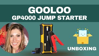 Unboxing of the GOOLOO GP4000 Jump Starter 4000A Peak Car Starter [upl. by Preston61]