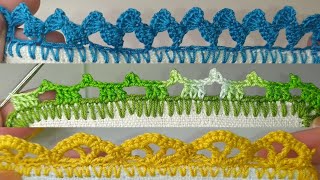 TOP 3 Puntillas crochet Septiembre  TOP 3 Crochet Borders September [upl. by Sadonia]