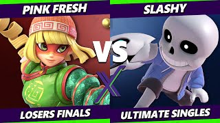 SX 559 LOSERS FINALS  SLASHY Mii Brawler Vs Pink Fresh Min Min Smash Ultimate  SSBU [upl. by Lalla]