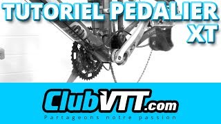 Montage pédalier SHIMANO XT FCM770  010 [upl. by Beverley]