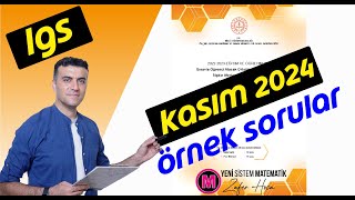 LGS Kasım 2024 Matematik MEB Örnek Sorular ve Çözümleri [upl. by Alana]