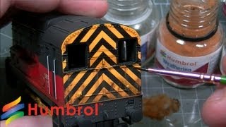 Humbrol  Weathering Powder  Class 08 Diesel Hornby Railroad [upl. by Harl]