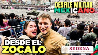 VIVIMOS el DESFILE MILITAR MEXICANO con la SEDENA por PRIMERA VEZ en el ZÓCALO 🇲🇽 acabé llorando [upl. by Plato]