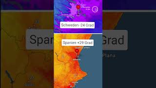 😮 Über 50 Grad Unterschied in Europa  Seht selbst im TemperaturRadar nach🥶🥵 wetteronline shorts [upl. by Cointon]