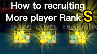 How To Recruiting More Player Rank S In The Spike Volleyball Story [upl. by Doowrehs]