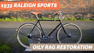 1935 Raleigh Sports Tourist  Vintage Bicycle quotOily Ragquot Restoration [upl. by Zap595]