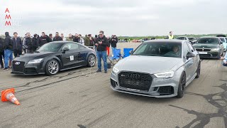 730HP Audi RS3 vs 750HP Audi TTRS [upl. by Allebasi]