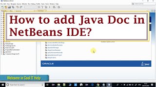 Adding Javadoc in NetBeans IDE  Tutorial for Beginners [upl. by Eidissac]