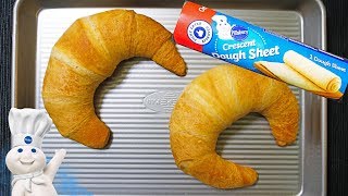 Pillsbury Crescent Dough Sheet learn How to make big Crescent rolls [upl. by Neelyaj]